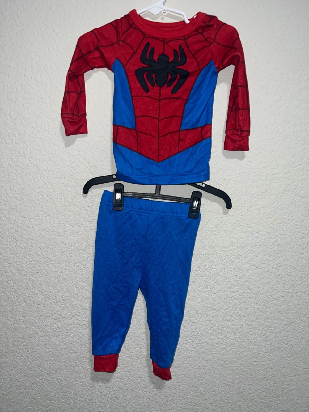 Marvel Kids Red and Blue Spider-Man Costume Pajama Set
